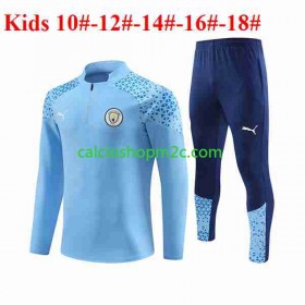 Manchester City Bambino Tute Felpe da Allenamento Blu 2023/2024